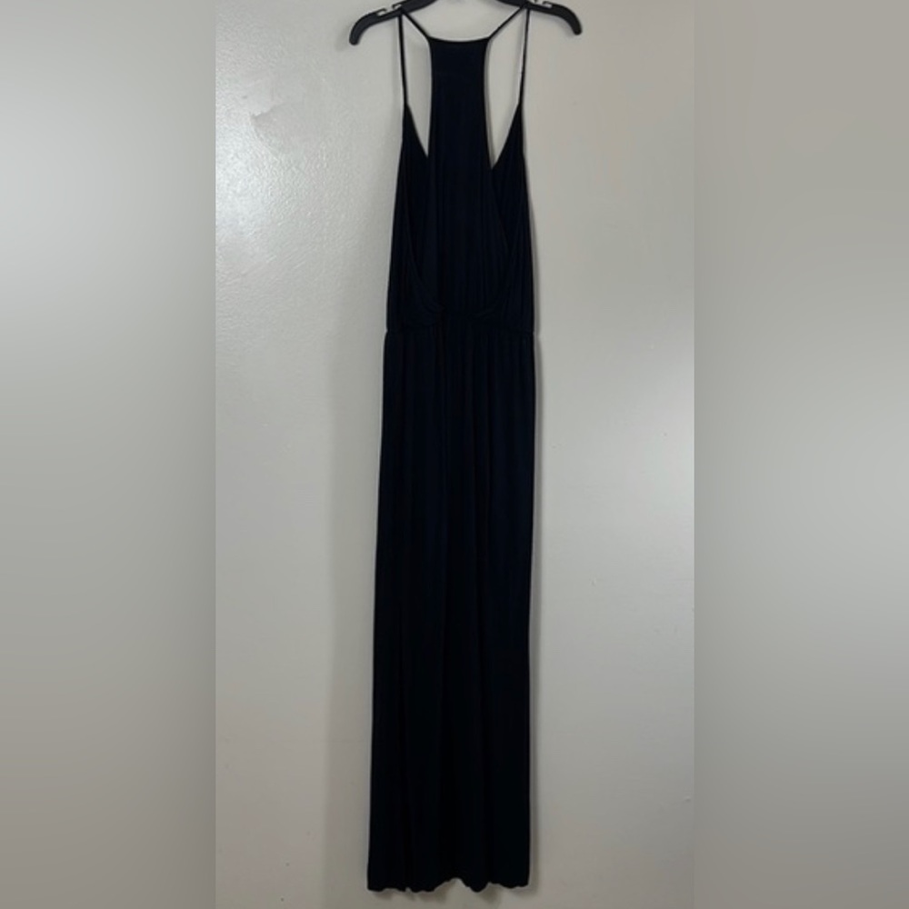 Banana Republic dress woman’s small black maxi spaghetti strap - Picture 2 of 5